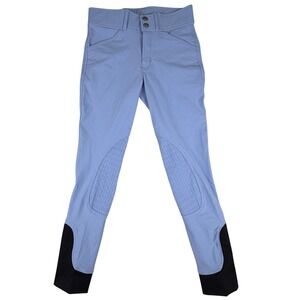 NWT Dover Saddlery Riding Sport Kids Oxford Knee-Patch Breech Smokey Blue 12